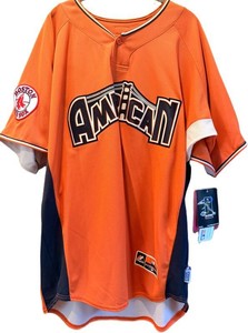Vintage Majestic 2007 MLB All-Star Game David Ortiz Boston Red Sox Jersey Orange XL