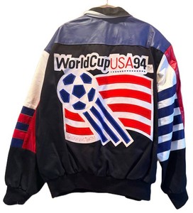 Vintage 1994 World Cup USA Jeff Hamilton Bomber Jacket - Size L
