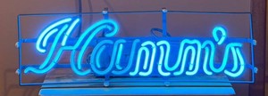 Vintage Neon Beer Sign Hamms Double-Stroke Script 6579