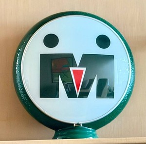 Circa 1950s-60s Midland Co-op Gasoline Service Station Gas Pump Globe