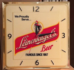 Beer Clock Leinenkugels Beer Wall Clock