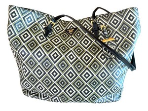 Prada Saffiano Diamond Print Tote Bag