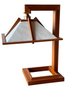 Frank Lloyd Wright Yamagiwa Taliesin 1 Cherry Wood Table Lamp (Model S2306)