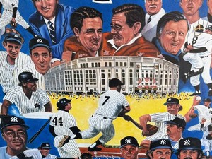 Robert Stephen Simon Signed The Yankee Legacy Limited Edition Lithograph (21650) - Large Format Framed 48x48