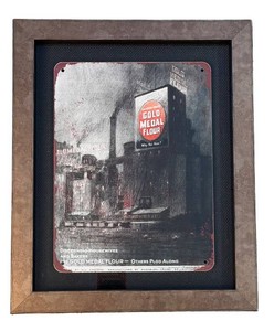 Vintage Advertising Print Gold Medal Flour Washburn-Crosby Framed