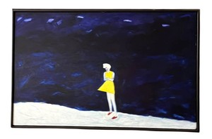 G - LARGE Abstract Figure Painting on Canvas