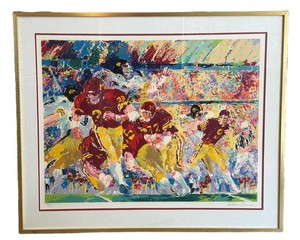 Framed Leroy Neiman Iowa vs. Minnesota Signed Serigraph 130300