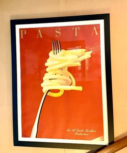 Large Scale Framed Pasta Poster by Razzia
