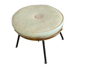G - Vintage Mid Century Modern Stool Footstool