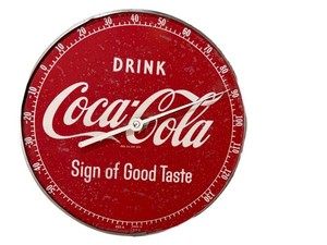 Vintage Coca-Cola Wall Thermometer Sign