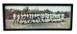 Vintage 1925 New York Yankees Spring Training Framed Panoramic Photograph - Lou Gehrig Rookie Season