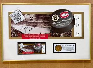 Framed Boston Bruins Commemorative Display 124195