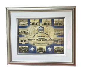 Framed Toronto Maple Leafs Collector Series Art Print by Bruce Burton Signed
