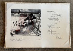 Signed Hockey Print - Janet Mozak Dominik Hasek December to Remember 641039
