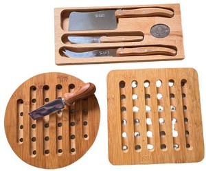 K - Cheese Knife Set - Laguiole Jean Dubost Bamboo
