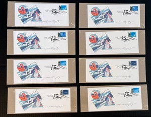 First Day of Issue Signed Cachet Envelopes (Lot of 8)