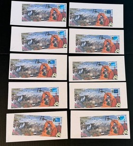 First Day Cover Utah Snowboarding Cachet Covers (Lot of 10)