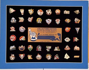 Collectible Pin Set - U.S. Olympic Festival 90 Willie Win One