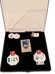 Olympic Pins Albertville 1992 Winter Games Set (Lot of 5)