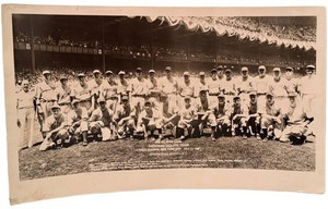 Vintage Baseball Team Panoramic Photo National League All-Star Game 1938