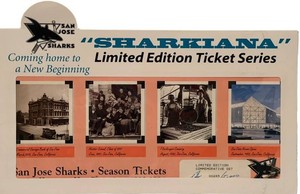 Hockey Collectible - San Jose Sharks Sharkiana Limited Edition Ticket Series 0024510000
