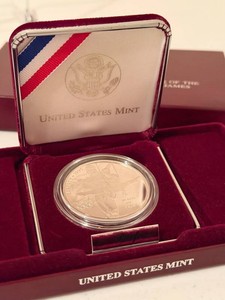 1995-P Atlanta Centennial Olympic Games Gymnastics Commemorative Silver Dollar - Proof Coin with Original Mint Presentation Case & COA