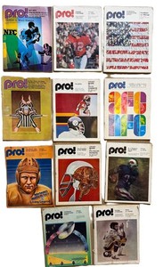 Vintage Pro Football Magazines 1971-1974 NFL Issues (Lot of 11)