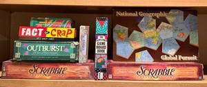 Board Game Mixed Lot - Scrabble, Outburst, Fact or Crap & More