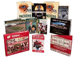 Wisconsin Football & Packers Books (Lot of 11)