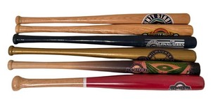 Collectible Baseball Bats Milwaukee Brewers County Stadium (Lot of 6)