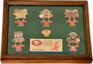Vintage San Francisco 49Ers Super Bowl Pin Set by Peter David Inc.