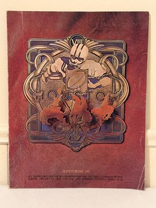 Vintage 1974 NFL Super Bowl VIII Official Game Program - Dolphins vs Vikings