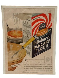 Vintage Pillsbury Pancake Flour Advertisement