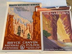 National Park Posters Mixed Lot Bryce Canyon & Zion
