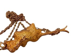 Vintage Roni the Raccoon Pendant Necklace