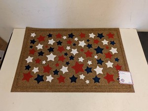 NEW MOHAWK FAUX COIR DOORMAT STARRY FIELD