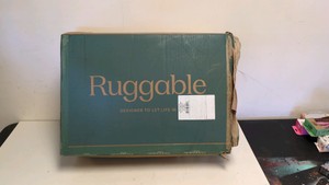 NEW RUGGABLE ODETTE DARK WOOD AREA RUG 8 X 10