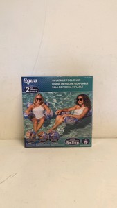AQUA 2 PACK INFLATABLE POOL CHAIR