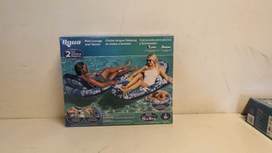 AQUA 2 PACK INFLATABLE POOL LOUNGE AND TANNER