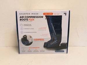 NEW SHARPER IMAGE AIR COMPRESSION BOOTS FLEX LXL