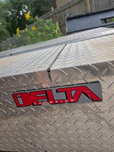 DELTA CHAMP DIAMOND PLATED TRUCK BED TOOL BOX