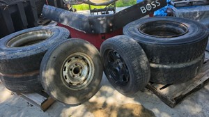 4 SEMI TIRES - 2 REGULAR TIRES