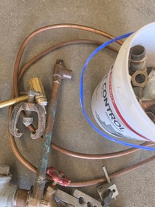 SCRAP COPPERPIPINGPLUMBING SUPPLY LOT