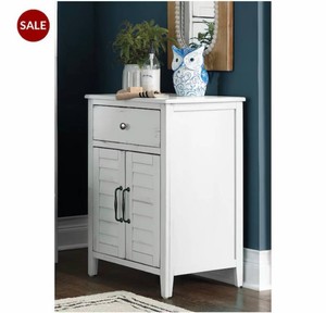$120 Avalon Distressed Shutter Towel Cabinet