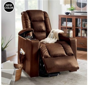$529 Heat and Massage Lift Recliner with Cupholders