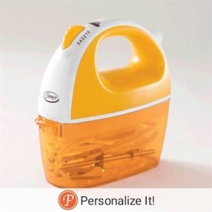 Ginnys Brand 5-Speed Hand Mixer with Storage Case for Cord and Attachments