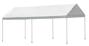 $116 ShelterLogic  All-Purpose 10 x 20 6-Leg White Fabric Canopy
