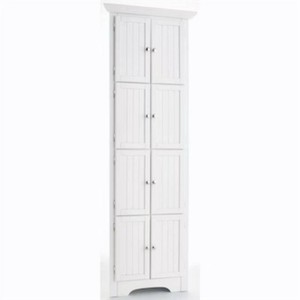 $199 Westwick Tall Corner Storage Cabinet with 8 Doors