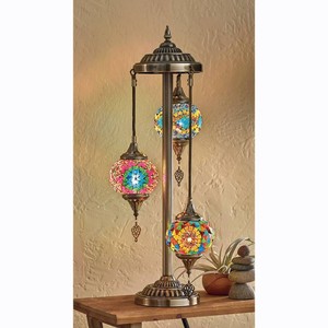 $160 Bagheera Trio Globe Mosaic Lamp