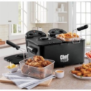 $159 Chef Tested Double Tank Deep Fryer by Wards